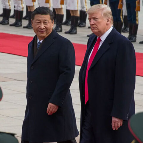 Ο Σι Τζινπίνγκ με τον Ντόναλντ Τραμπ στο Πεκίνο