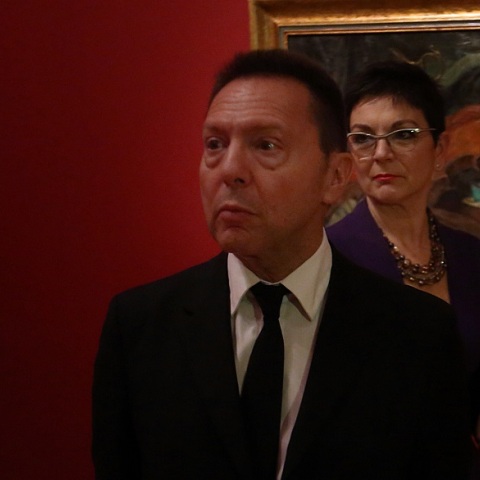 Γιάννης Στουρνάρας και η σύζυγός του Λίνα Νικολοπούλου 