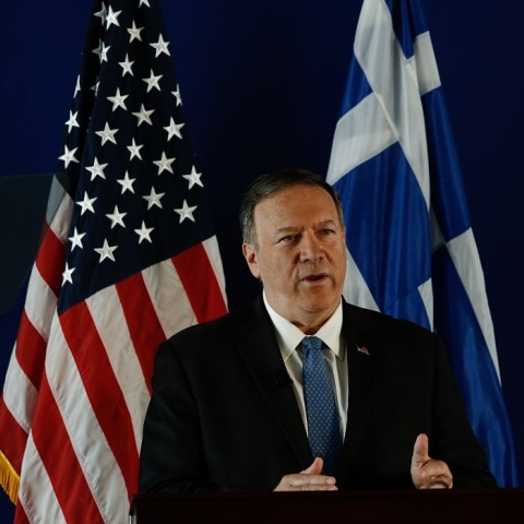 Ο υπουργός Εξωτερικών των ΗΠΑ, Μάικ Πομπέο 