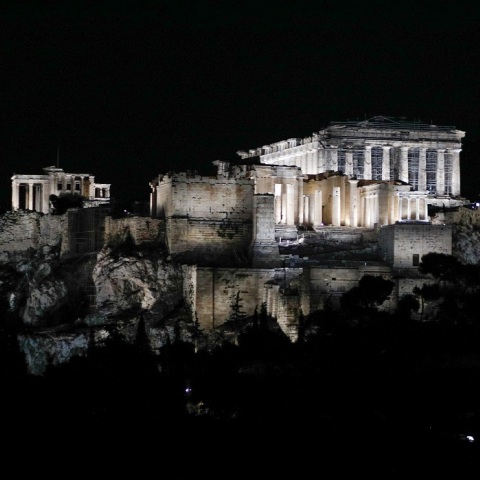 Ο νέος φωτισμός της Ακρόπολης 