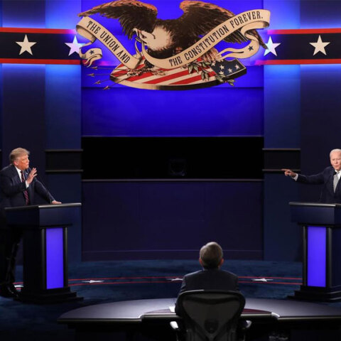 Ντόναλντ Τραμπ και Τζο Μπάιντεν στο πρώτο debate για τις αμερικανικές εκλογές 2020