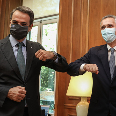 ΣΥΝΑΝΤΗΣΗ ΤΟΥ ΠΡΩΘΥΠΟΥΡΓΟΥ ΚΥΡ. ΜΗΤΣΟΤΑΚΗ ΜΕ ΤΟΝ Γ.Γ. ΤΟΥ ΝΑΤΟ Γ. ΣΤΟΛΤΕΝΜΠΕΡΓΚ 