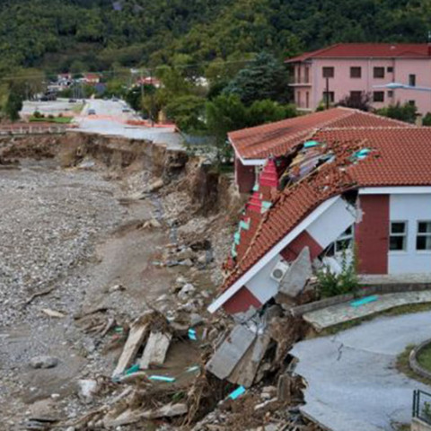 Καταστροφές από την κακοκαιρία Ιανός στην Θεσσαλία
