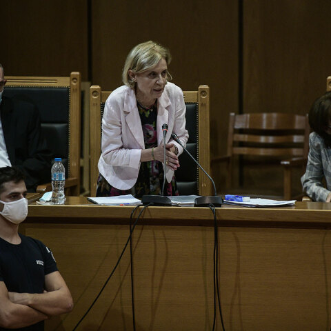 Η Αδαμαντία Οικονόμου, εισαγγελέας στη δίκη της Χρυσής Αυγής