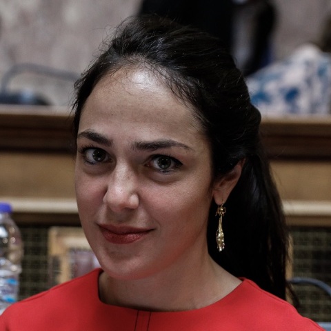 Η υφυπουργός Εργασίας και Κοινωνικών Υποθέσεων, Δόμνα Μιχαηλίδου