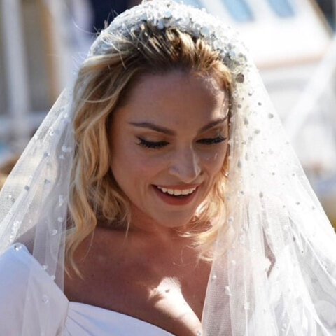 Η Ελεονώρα Ζουγανέλη φόρεσε στον γάμο της νυφικό by Celia Kritharioti Couture