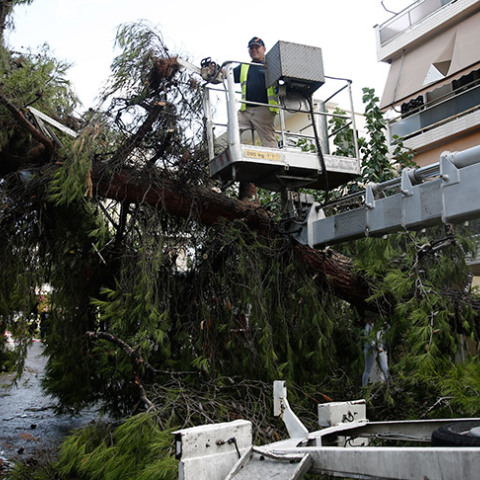 Καταιγίδα - Νέο Ηράκλειο - Μεγάλες ζημιές