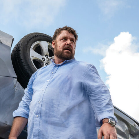 Ο Ράσελ Κρόου στην ταινία Έκρηξη θυμού (Unhinged)