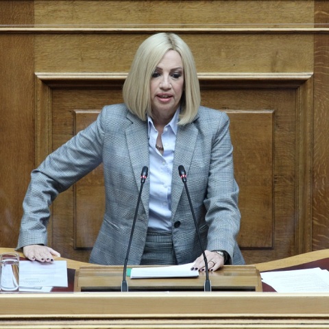 Η πρόεδρος του ΚΙΝΑΛ, Φώφη Γεννηματά 