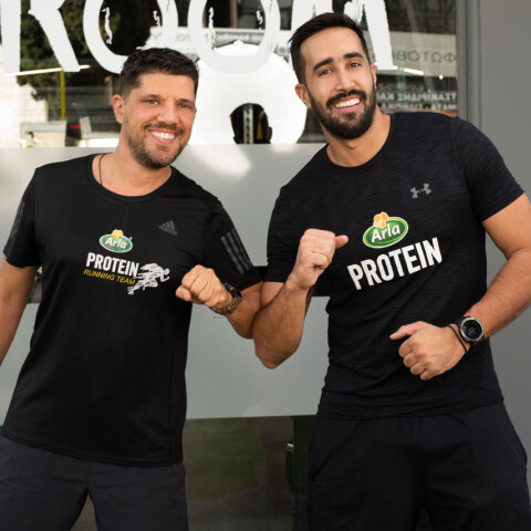 Αλέξανδρος Παπανδρέου και Δημήτρης Κουλούρης στο event Arla Protein και Spetses Mini Marathon