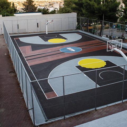 Το γήπεδο Μπάσκετ της Αγίας Βαρβάρας