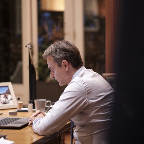 Τηλεδιάσκεψη του πρωθυπουργού, Κυριάκου Μητσοτάκη