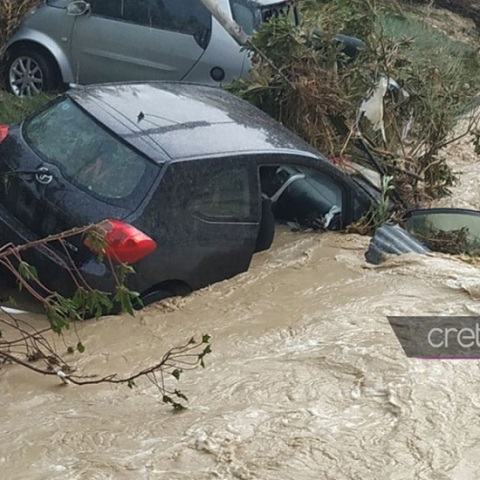 Σφοδρή κακοκαιρία στην Κρήτη