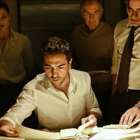 Οι Peter Prager, Hannes Wegener, Elyas M'Barek, Pia Stutzenstein στην ταινία «Υπόθεση Κολίνι»