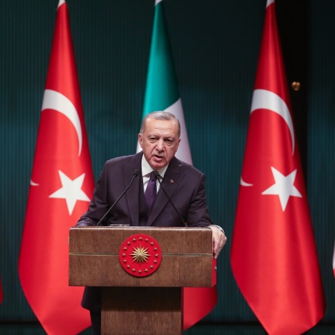 Ο πρόεδρος της Τουρκίας Ρετζέπ Ταγίπ Ερντογάν 