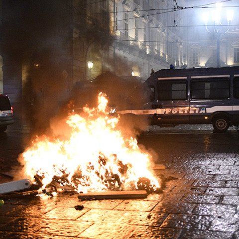 Ιταλία - Διαδηλώσεις κατά των περιοριστικών μέτρων λόγω κορωνοϊού