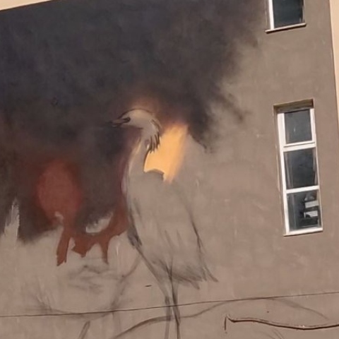 Τοιχογραφία του καλλιτέχνη Cheone στο 7ο Λύκειο Καλαμαριάς