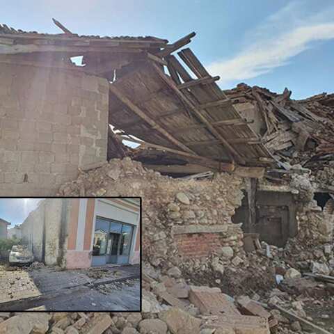 Σεισμός στη Σάμο: Κτίρια κατέρρευσαν στο Καρλόβασι