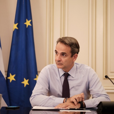 Ο Έλληνας πρωθυπουργός Κυριάκος Μητσοτάκης