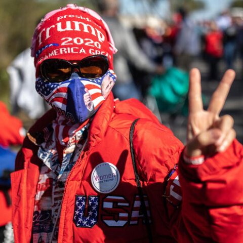 Υποστηρικτής του Ντόναλντ Τραμπ στις αμερικανικές εκλογές 2020