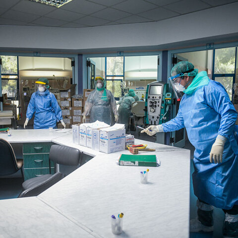 Εικόνα από την Εντατική στο νοσοκομείο αναφοράς για τον κορωνοϊό «Σωτηρία»