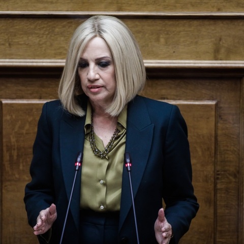 Η πρόεδρος του ΚΙΝΑΛ, Φώφη Γεννηματά 