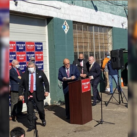 Το σημείο που παραχώρησε συνέντευξη Τύπου ο Ντόναλντ Τραμπ