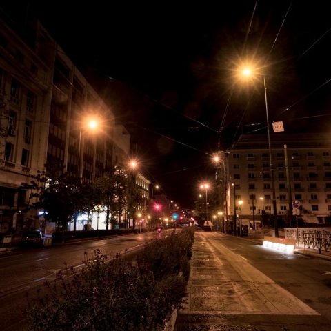 Στιγμιότυπο από το lockdown στην Αθήνα 