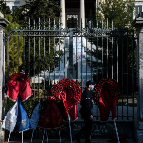 Πολυτεχνείο -  Κατάθεση στεφάνων