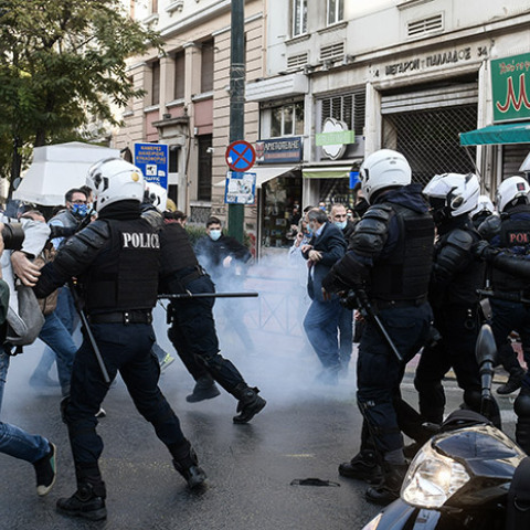 ΑΘΗΝΑ - ΕΠΕΙΣΟΔΙΑ ΜΕΤΑΞΥ ΜΕΛΩΝ ΤΟΥ ΠΑΜΕ ΚΑΙ ΤΗΣ ΑΣΤΥΝΟΜΙΑΣ