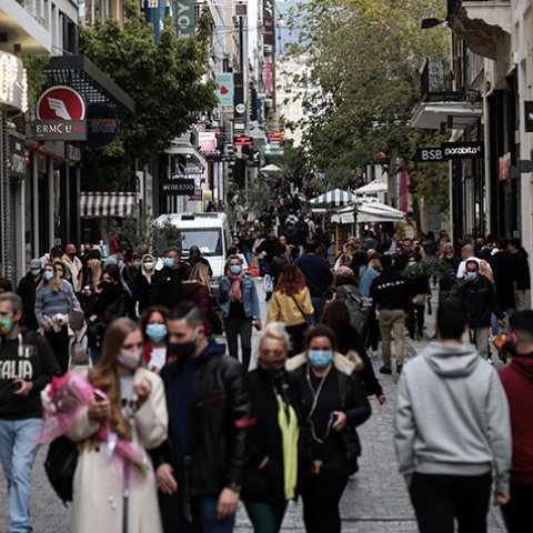 Αθήνα - Ερμού - Κορωνοϊός - COVID-19  