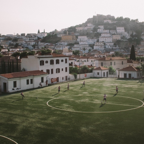 Γήπεδο ποδοσφαίρου στην Ύδρα