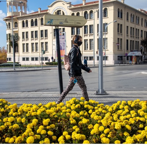 Στιγμιότυπο από το lockdown στη Θεσσαλονίκη