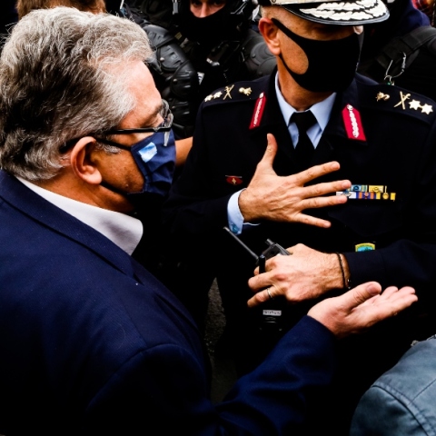 Επετειος Πολυτεχνειου - Συγκεντρωση του ΚΚΕ - Ο Δ. Κουτσουμπας Βρεθηκε αποκλεισμενος απο Αστυνομικες δυναμεις