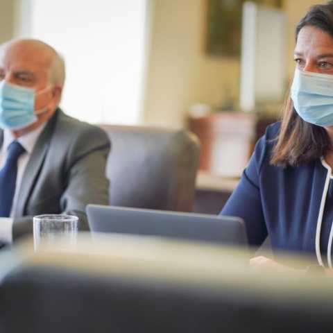 Η υπουργός Παιδείας, Νίκη Κεραμέως