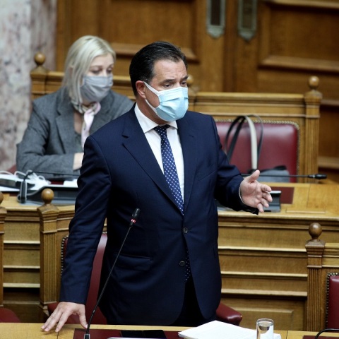 Ο υπουργός Ανάπτυξης και Επενδύσεων, Άδωνις Γεωργιάδης 