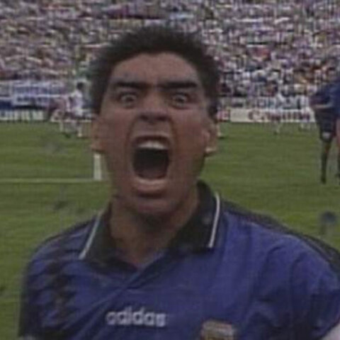 Ντιέγκο Αρμάντο Μαραντόνα: Ο έξαλλος πανηγυρισμός του μετά το γκολ κόντρα στην Εθνική Ελλάδος στο Μουντιάλ του 1994