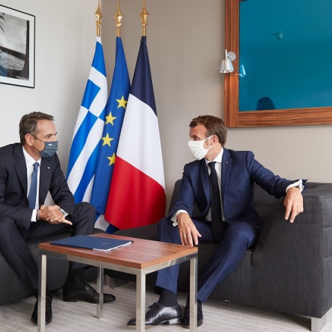 Κυριάκος Μητσοτάκης - Εμανουέλ Μακρόν