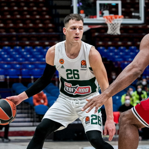 Euroleague: Νίκη του Παναθηναϊκού στο Μιλάνο επί της Αρμάνι με 77-80.