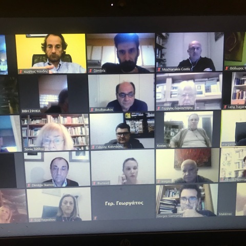 Τηλεδιάσκεψη μελών της Συντονιστικής Επιτροπής της Ανανεωτικής Αριστεράς