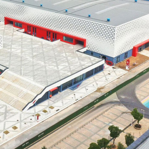 Γηπεδικές εγκαταστάσεις για το Παγκόσμιο Πρωτάθλημα Κλειστού Στίβου στην πόλη Ναντζίνγκ