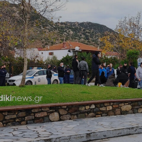 Ένταση στον οικισμό Συκιά στη Χαλκιδική σε διαδήλωση κατά των μέτρων του κορωνοϊού