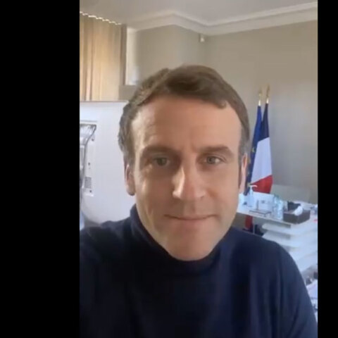 Ο Εμανουέλ Μακρόν στο πρώτο βίντεο από την καραντίνα λόγω κορωνοϊού