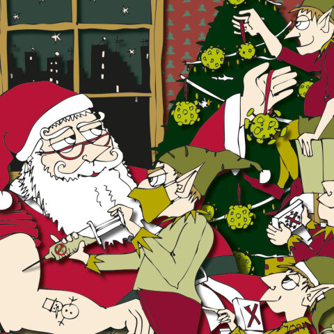 Χριστουγεννιάτικη εικονογράφηση από τον Φίλιππο Φωτιάδη