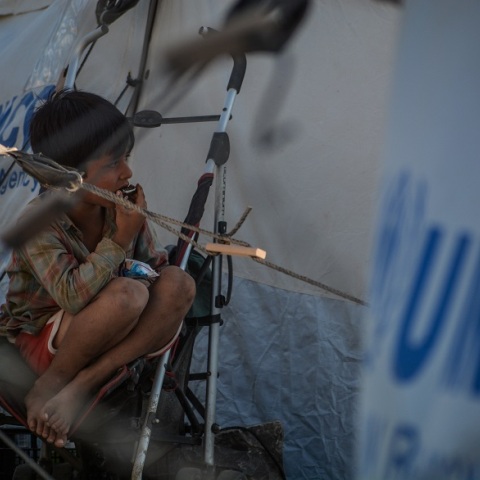 Στιγμιότυπο από τον καταυλισμό του Καρά Τεπέ