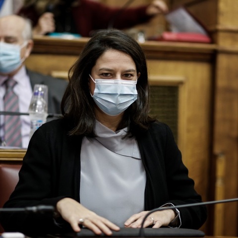 Η υπουργός Παιδείας, Νίκη Κεραμέως