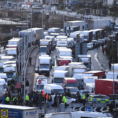 Γαλλοβρετανικά σύνορα - Φορτηγά