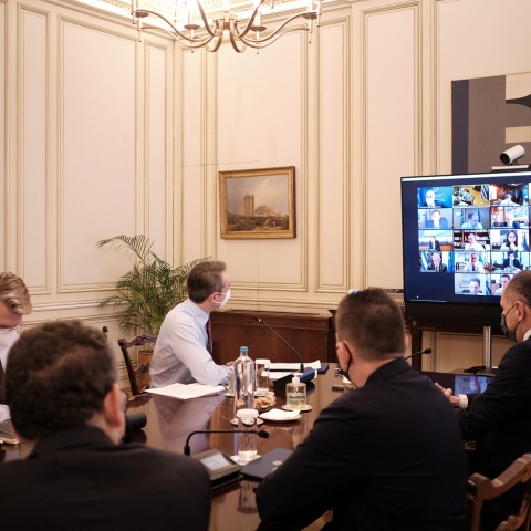 Συνεδρίαση με τηλεδιάσκεψη του υπουργικού συμβουλίου