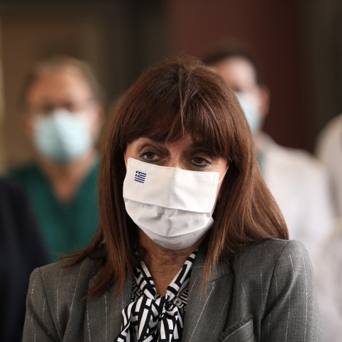 Η πρόεδρος της Δημοκρατίας, Κατερίνα Σακελλαροπούλου