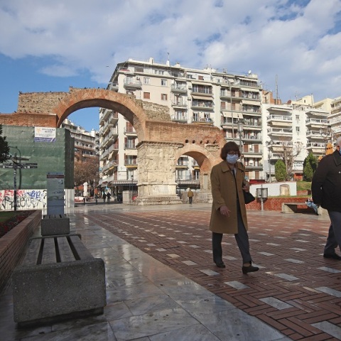 Στιγμιότυπο από το lockdown στη Θεσσαλονίκη